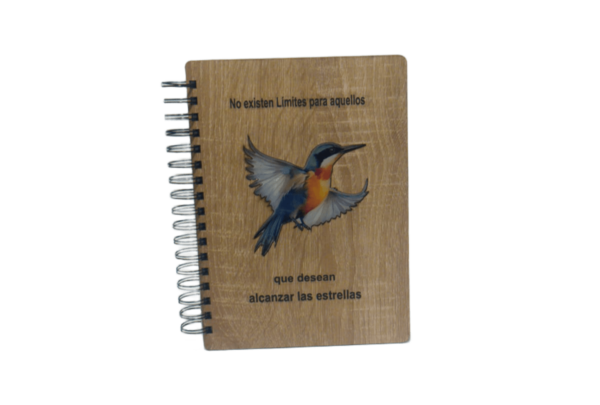 Cuaderno Pequeño MDF Laminado. Colibri - Imagen 4