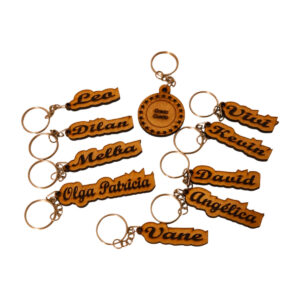 Llavero Personalizado con Nombre en MDF 4 mm | Corte Láser | Regalo Especial